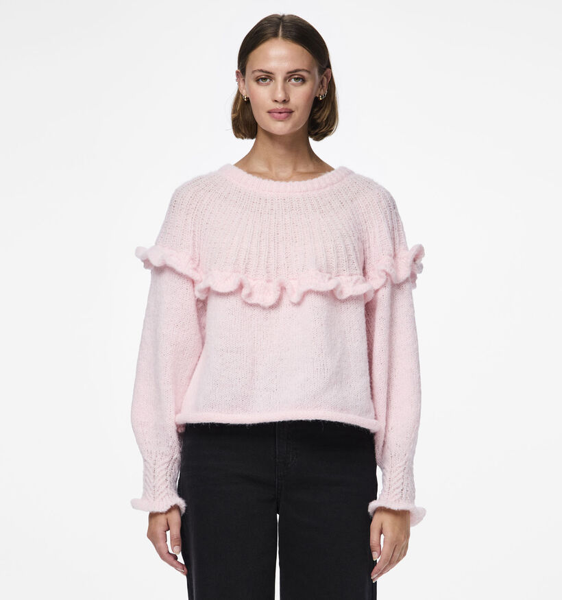 Pieces Rikka Roze Tricot trui voor dames (348375)