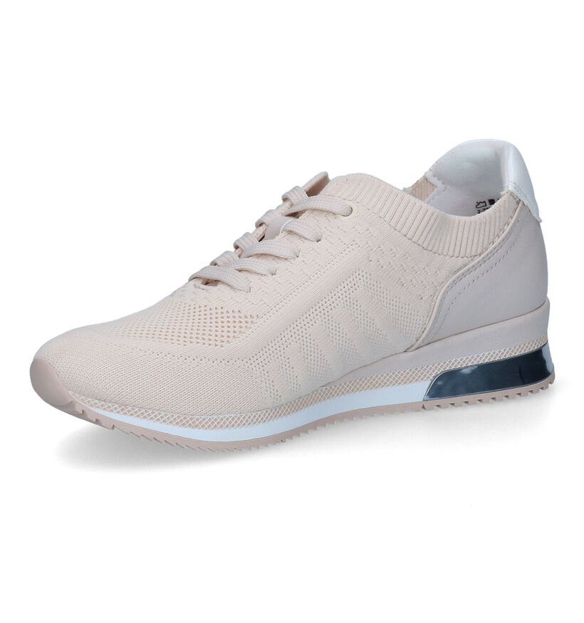 Marco Tozzi Baskets casual en Beige clair pour femmes (302969) - pour semelles orthopédiques