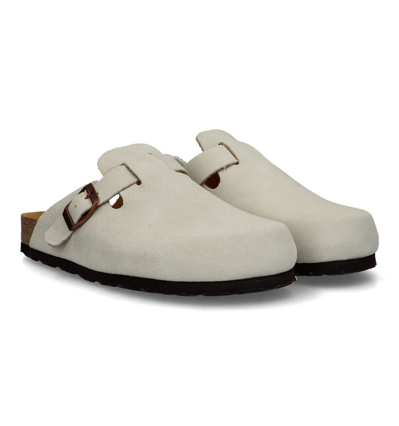 Bio Dream Ecru Slippers in daim (325840)