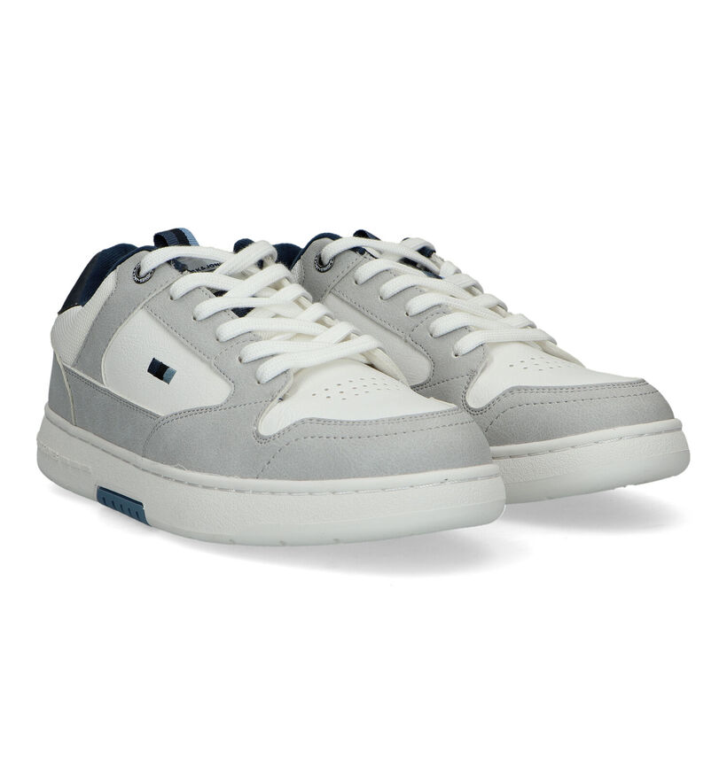 Jack & Jones Heath Pu Baskets en Blanc pour hommes (321028) - pour semelles orthopédiques