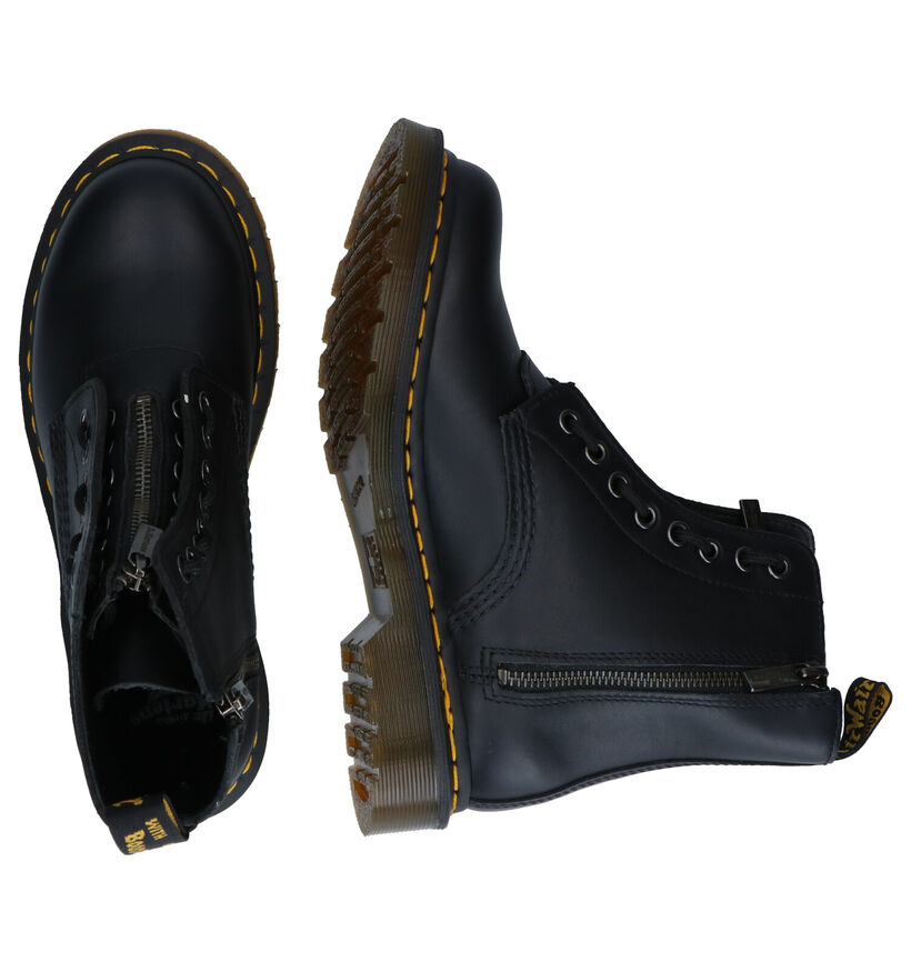 Dr. Martens Pascal FRNT Zip Boots en Noir en cuir (294122)