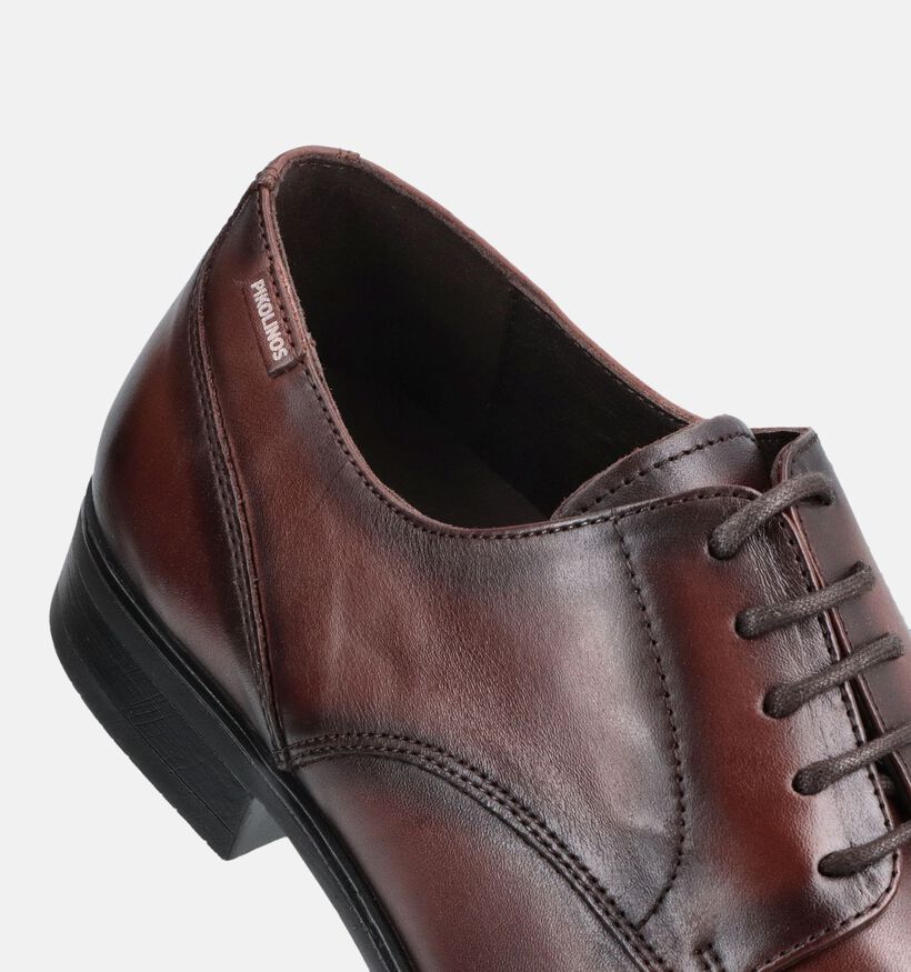 Pikolinos Donkerbruine Geklede Veterschoenen voor heren (387870) - geschikt voor steunzolen