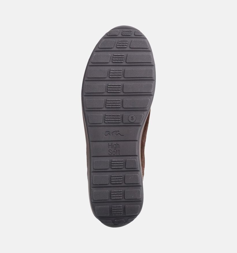 Ara Osaka Highsoft Donkerbruine Sneakers voor dames (379998) - geschikt voor steunzolen