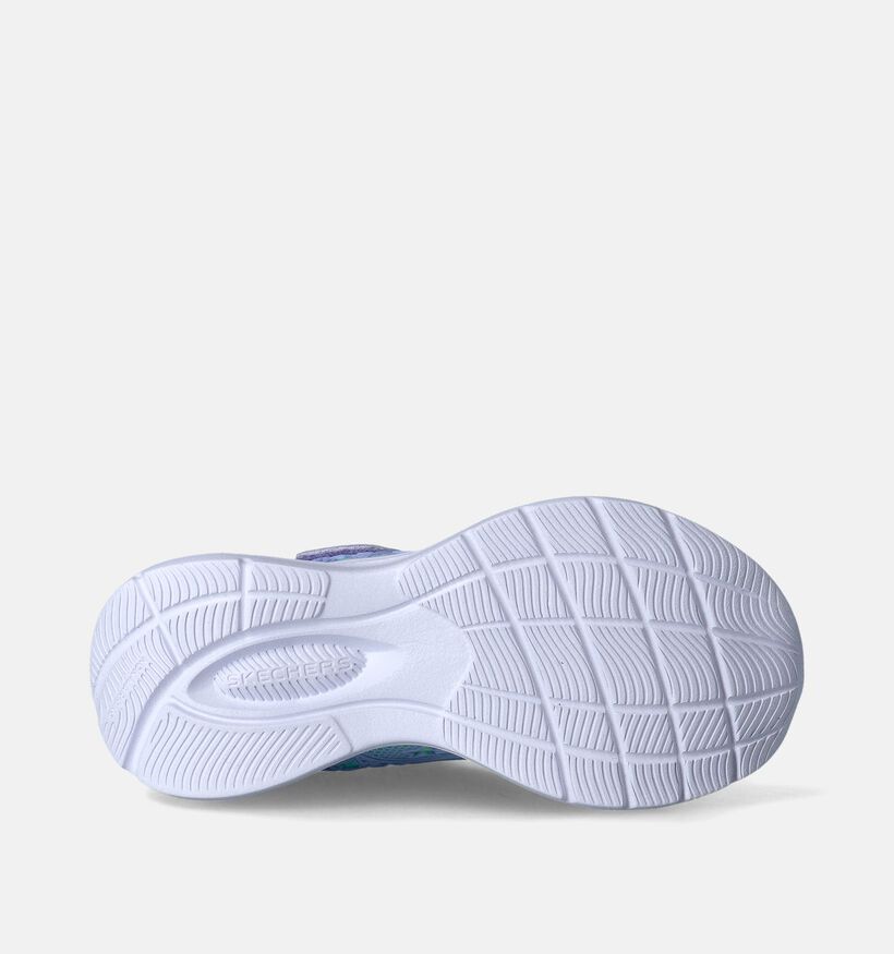 Skechers Jumpsters 2.0 Butterfly Flush Baskets en Bleu pour filles (361575)