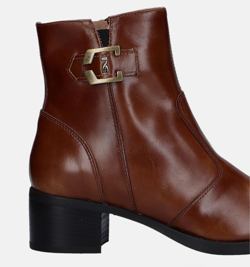 NeroGiardini Bottines &agrave; talons en Cognac pour femmes (333541) - pour semelles orthop&eacute;diques
