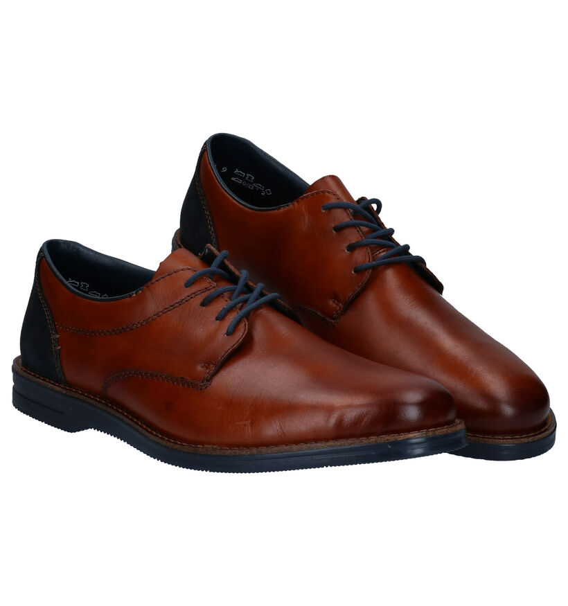 Rieker Cognac Geklede Veterschoenen in leer (281840)