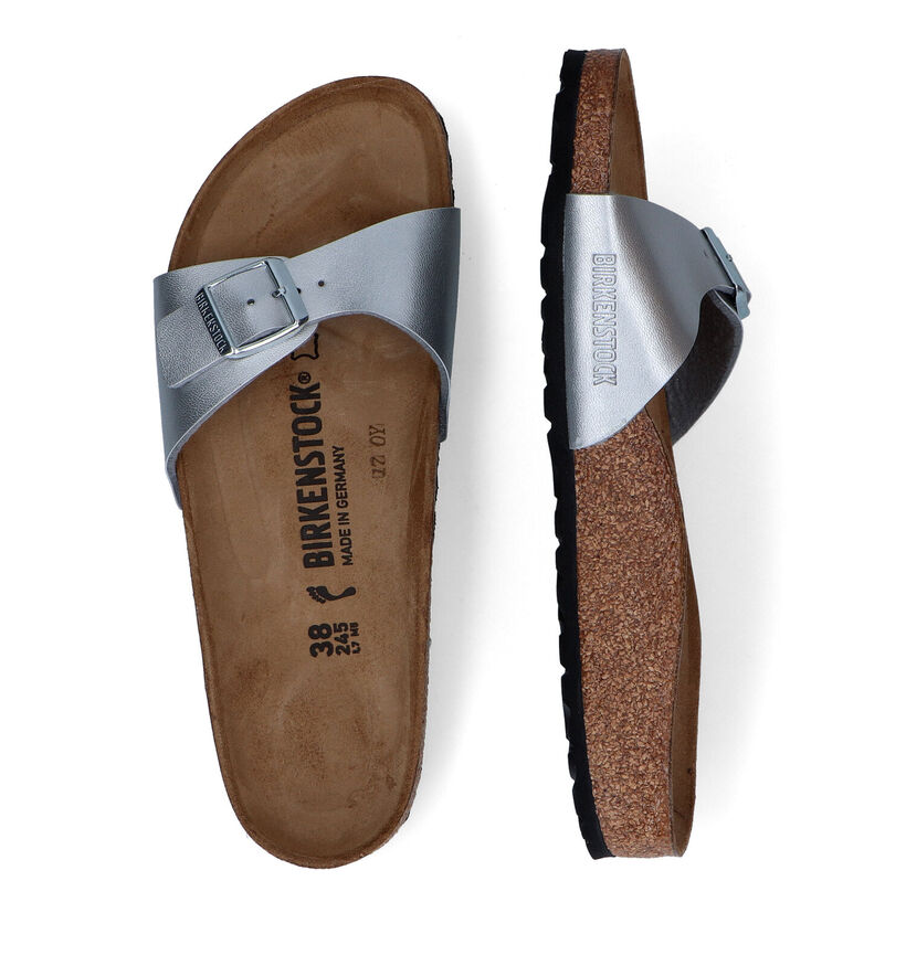 Birkenstock Madrid Birko-Flor Witte Slippers voor dames (338044)