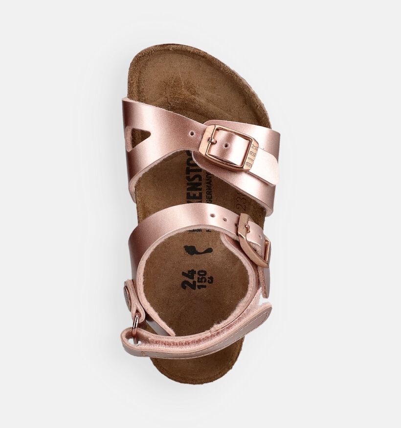 Birkenstock Rio Ros&eacute; Gouden Sandalen voor meisjes (368278)