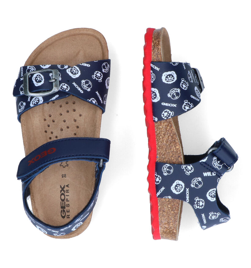 Geox Chalki Blauwe Sandalen in kunstleer (303741)