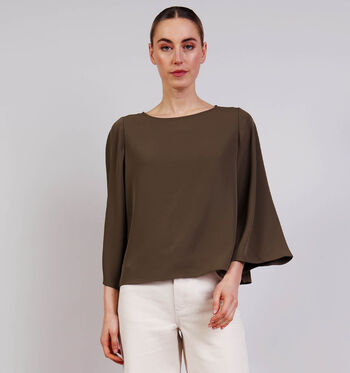 comma Blouses Groen