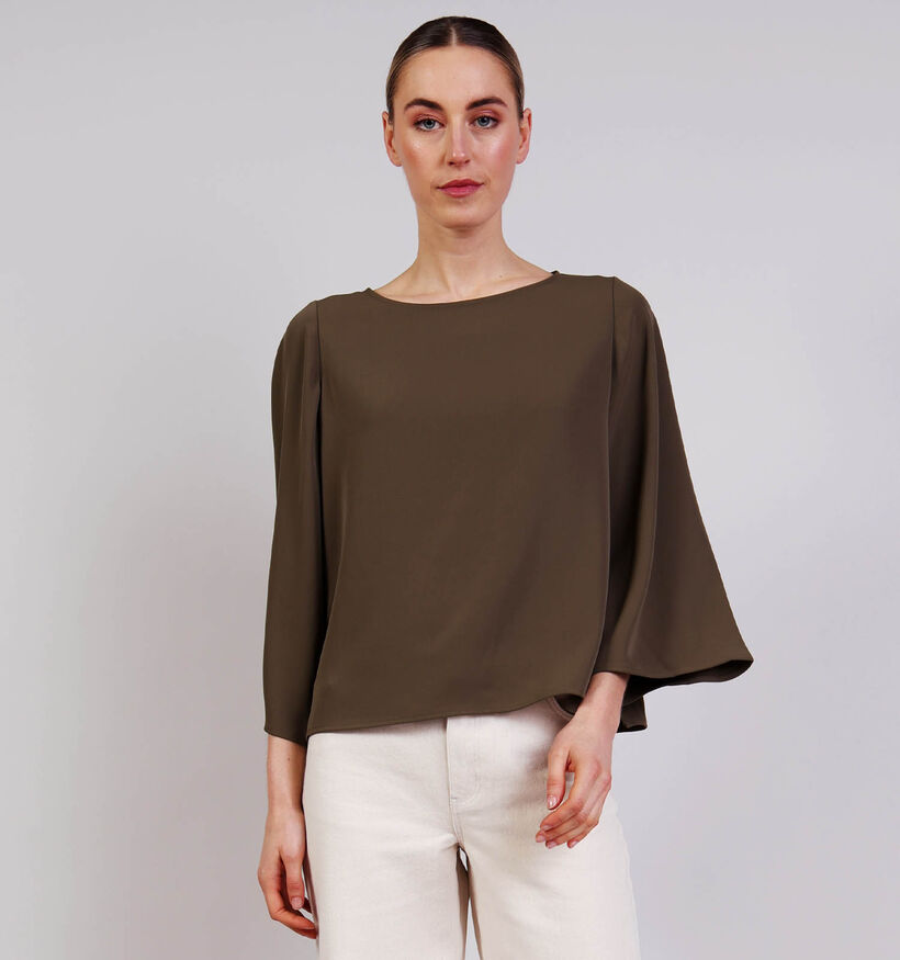 comma Kaki Blouse voor dames (372194)