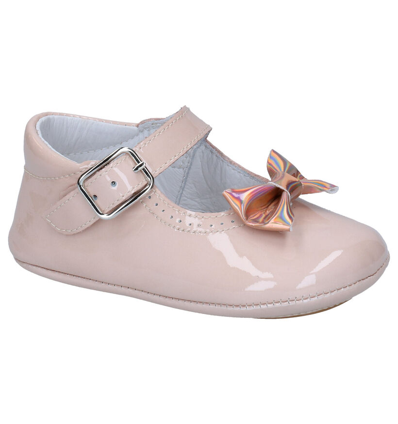 Beberlis Pehoe Chaussons Bébe en Rose en verni (287461)