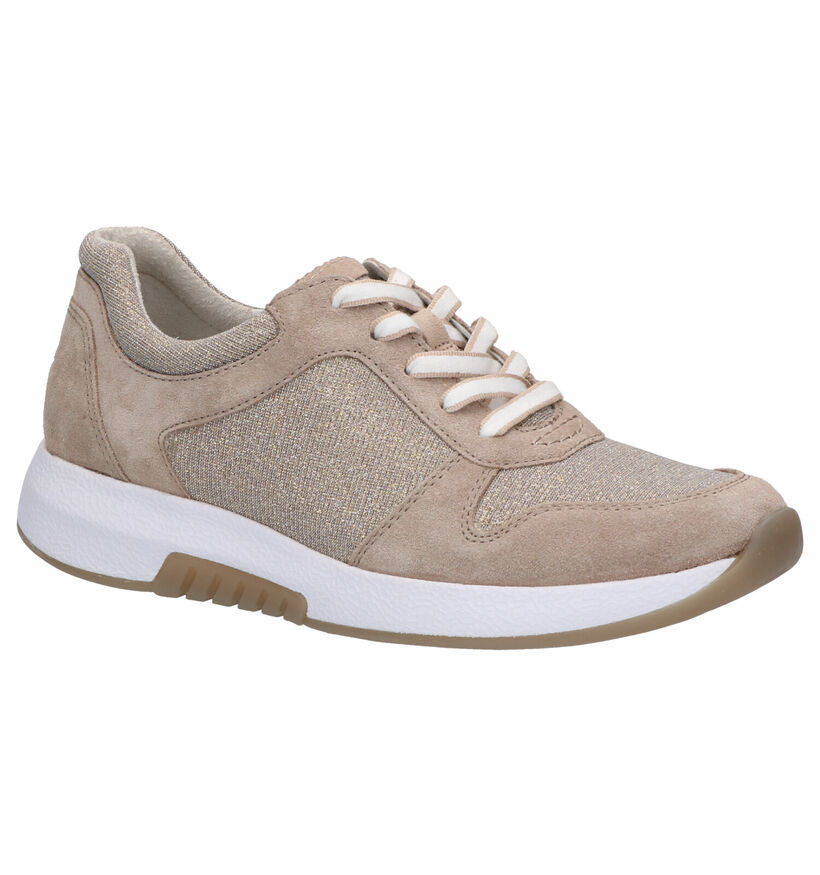 Gabor Rollingsoft Chaussures à lacets en Taupe en daim (271548)