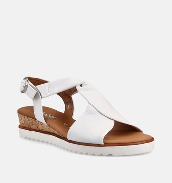 Gabor Comfort Sandalen Wit/Goud