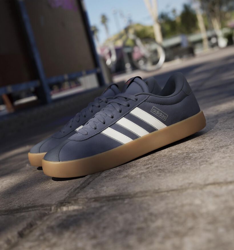adidas VL Court 3.0 Blauwe Sneakers voor jongens, heren (350185) - geschikt voor steunzolen