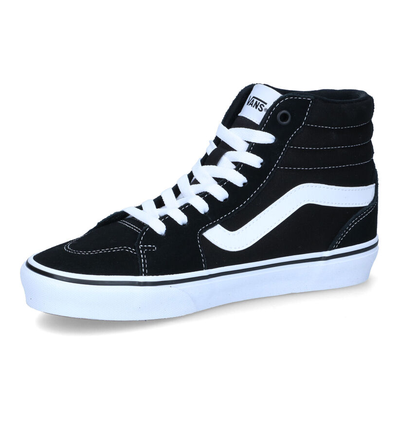 Vans Filmore Hi Baskets de skate en Noir pour femmes (328039)