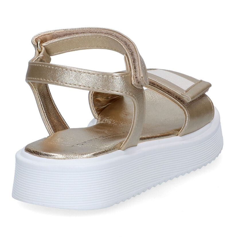 Tommy Hilfiger Gouden Sandalen in kunstleer (303913)