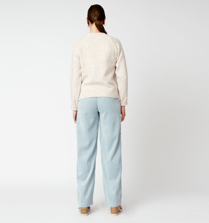 Vero Moda New Peppypearl Pull en Beige (318350)