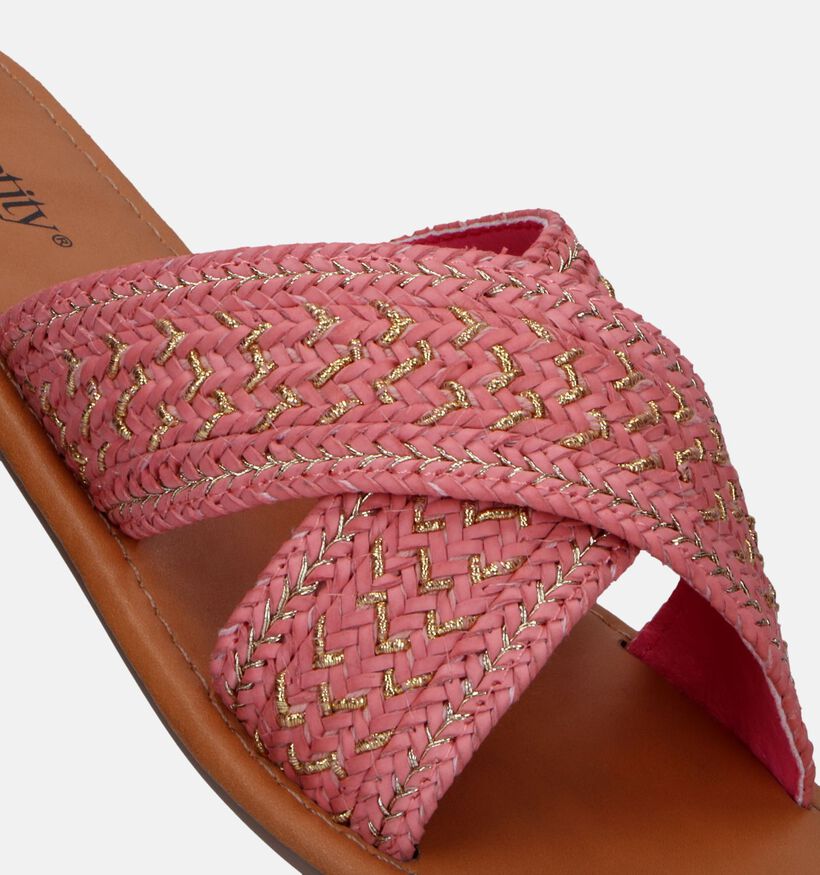 Identity Roze Slippers voor dames (340709)