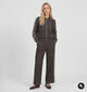 Vila Oline Lace Pantalon en Marron fonc&eacute; pour femmes (382223)