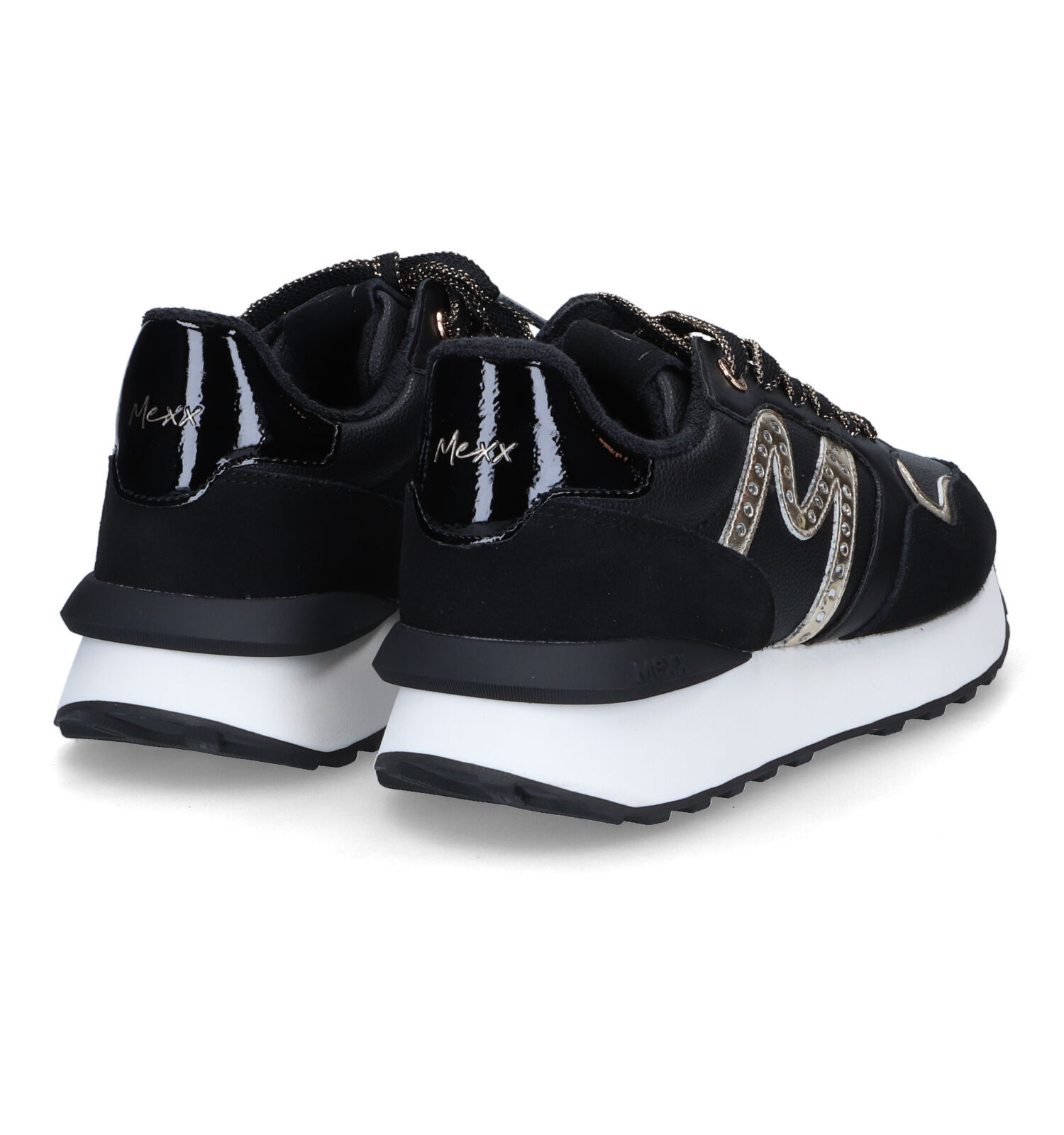 Mexx Juju Spark Zwarte Sneakers Dames Sneakers Online op TORFS.BE