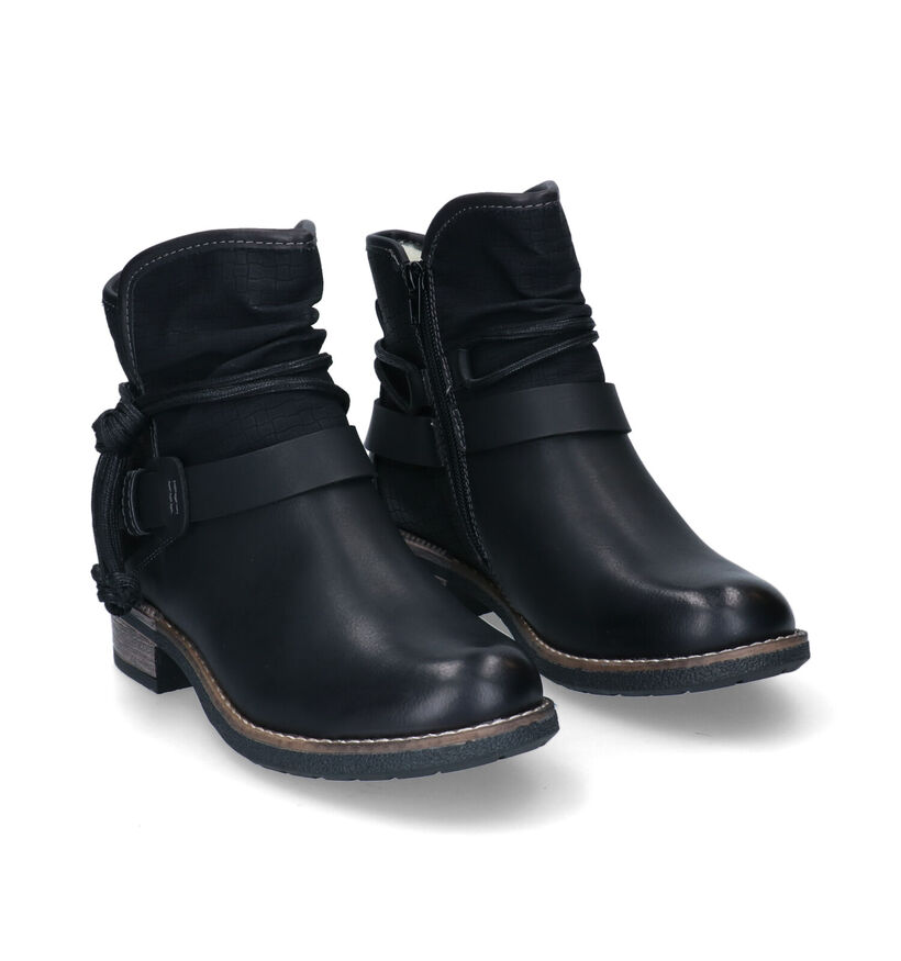 Rieker Bottines plates en Noir pour femmes (331652)