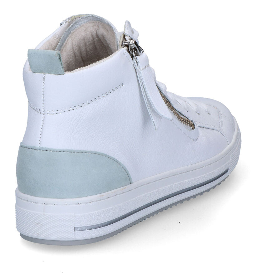 Gabor OptiFit Witte Hoge Sneakers voor dames (306119) - geschikt voor steunzolen