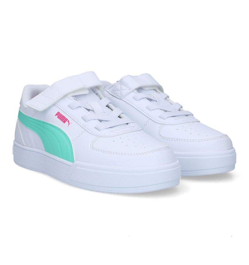 Puma Caven AC Witte Sneakers voor meisjes (318771) - geschikt voor steunzolen