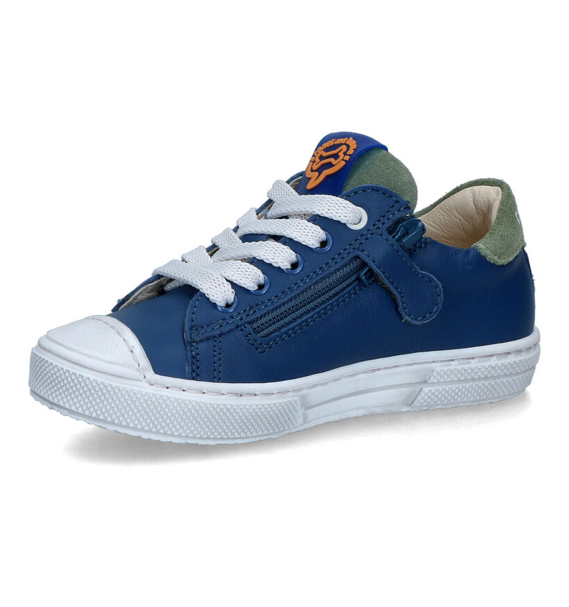 STONES and BONES Maust Chaussures à lacets en Bleu pour garçons (322077) - pour semelles orthopédiques