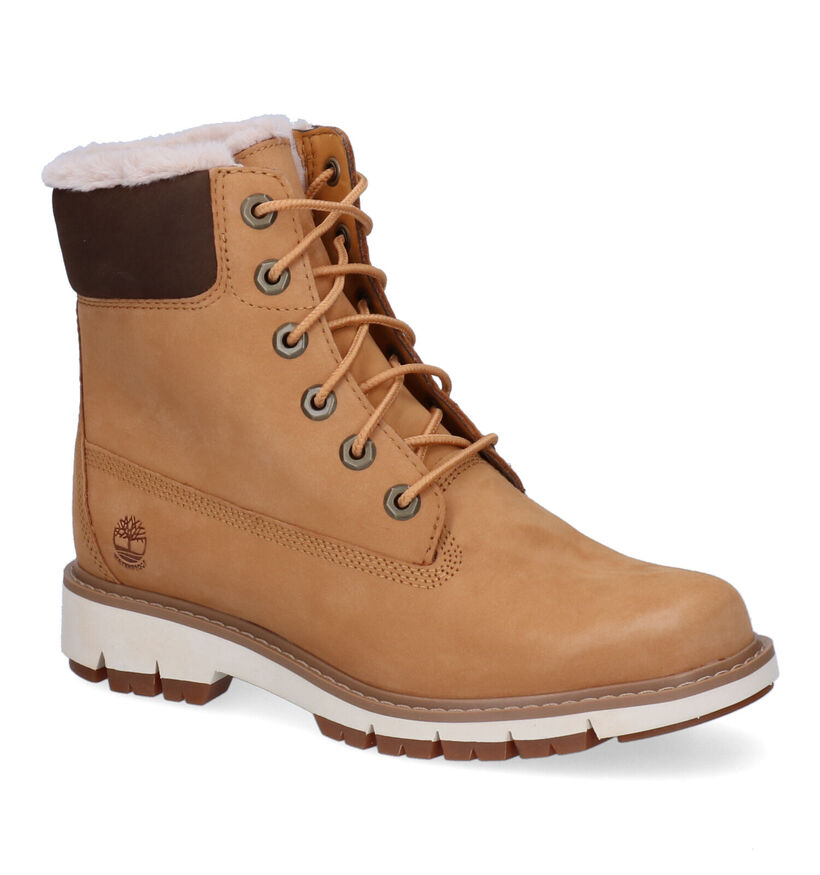 Timberland Lucia Way 6IN Warm Lined Cognac Boots in nubuck (294348)