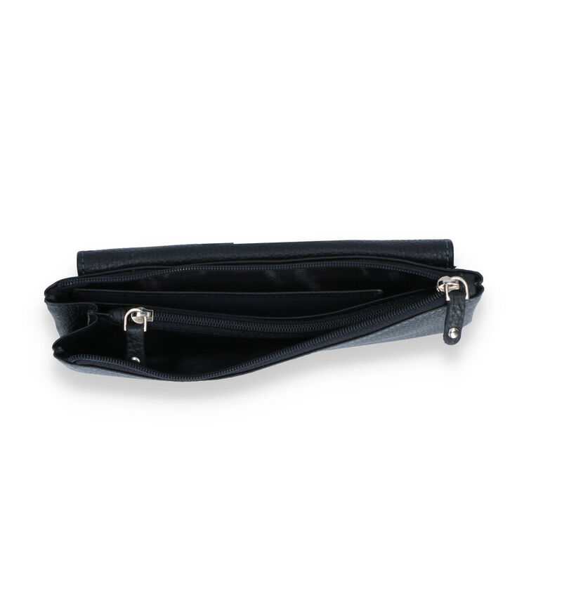 Crinkles Zwarte Ritsportemonnee voor dames (340496)