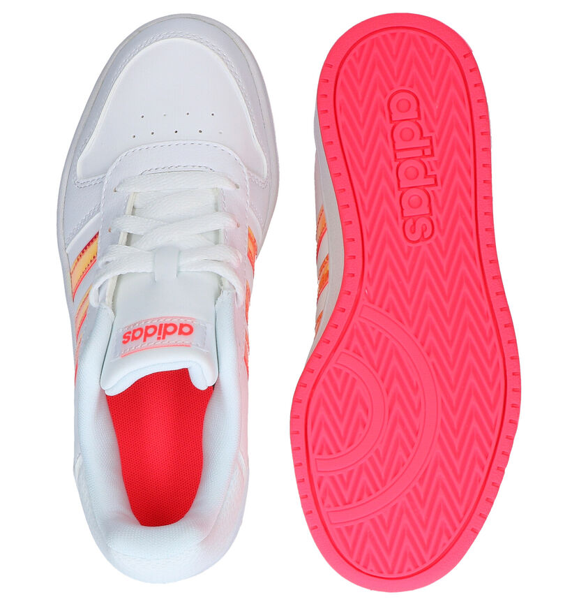 adidas Hoops Baskets en Blanc en simili cuir (284524)