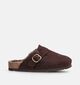 Scholl Fae New Donkerbruine Slippers voor dames (381001)