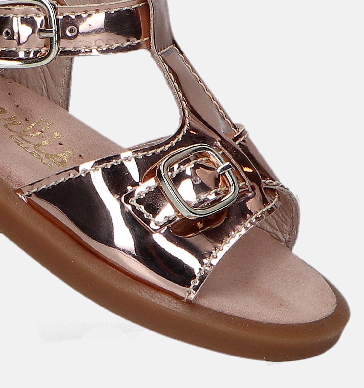 Beberlis Rose Gold Bebysandalen Meisjes Babyschoenen Online op TORFS.BE