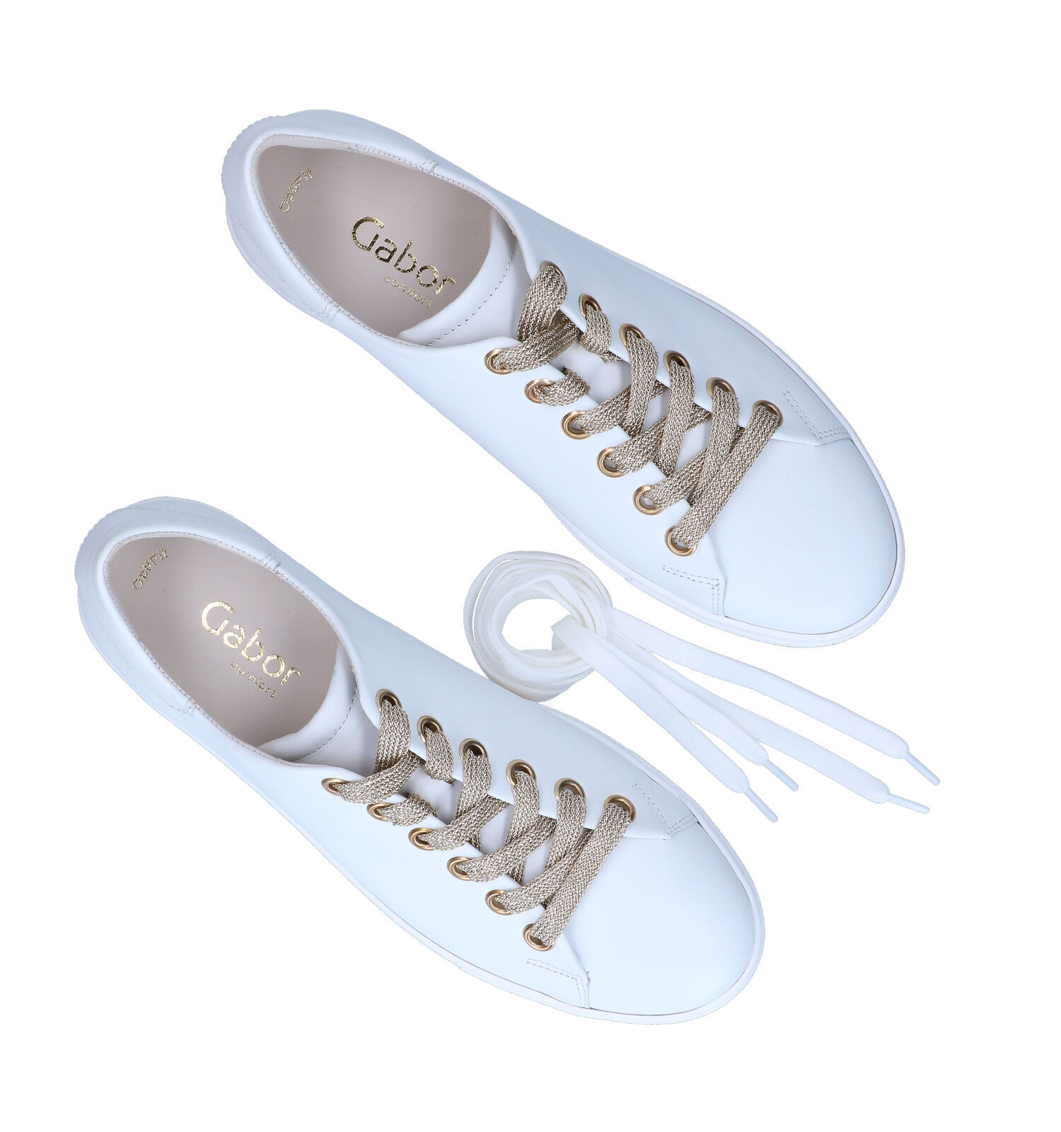 Gabor optifit witte veterschoenen 2025