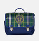 Caramel & cie Wolf Clan Tartan Cartable en Bleu/Vert pour gar&ccedil;ons (386682)