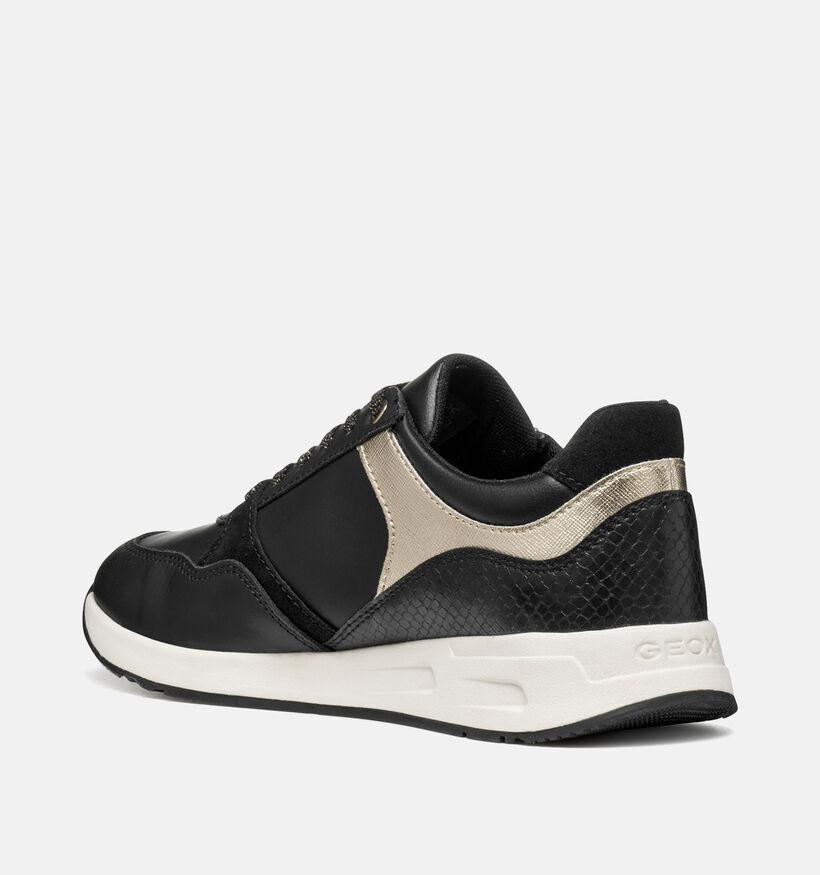Geox Bulmya Baskets Casual en Noir pour femmes (360129) - pour semelles orthopédiques