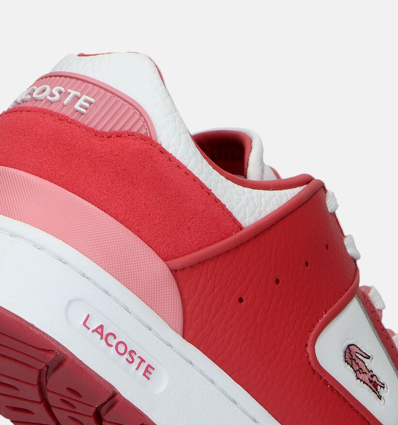 Lacoste Court Cage Baskets en Rouge pour femmes (336476)