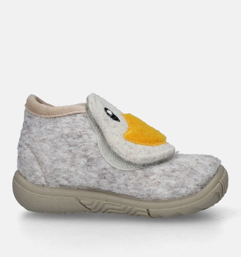 Milo & Mila Pantoufles pour bébé en Beige pour garçons (332428) - pour semelles orthopédiques