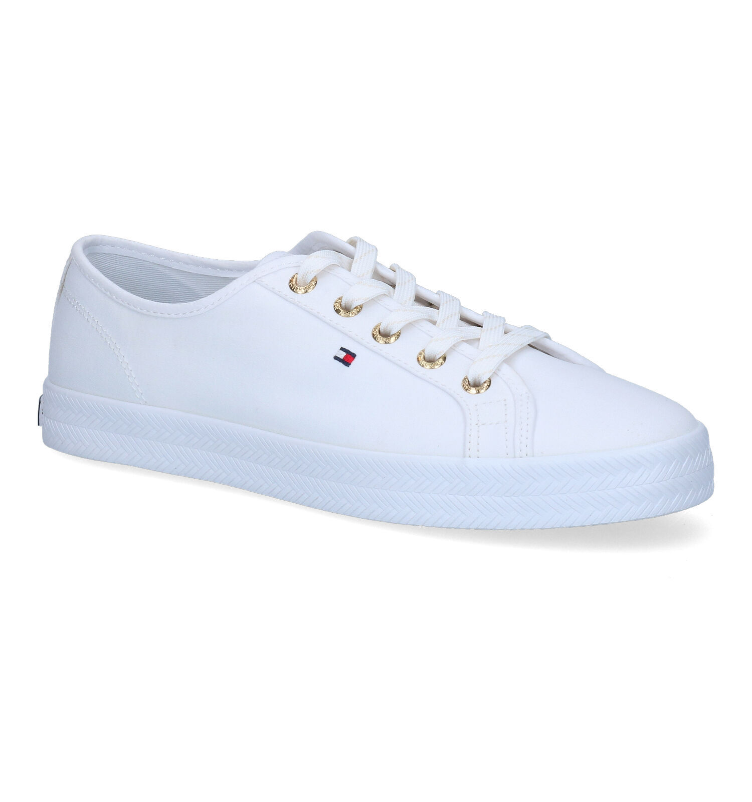 Tommy Hilfiger Essentiel Nautical Witte Sneakers Dames Sneakers Online op TORFS.BE