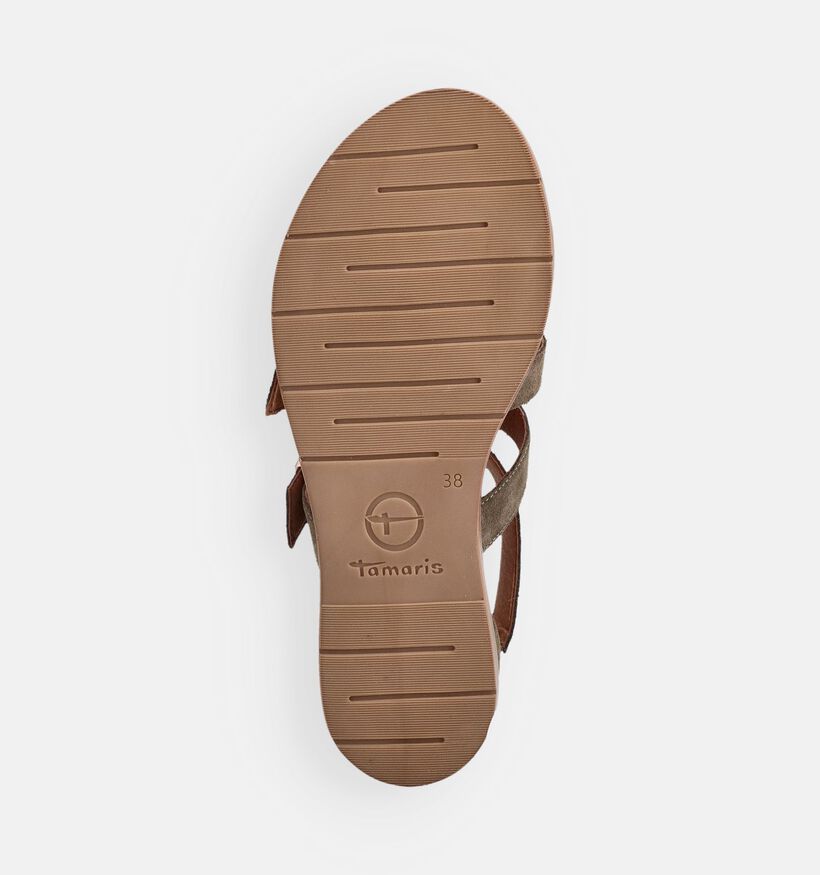 Tamaris Sandales plates en Vert pour femmes (373613)