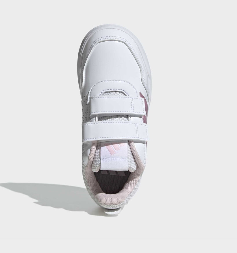 adidas Tensaur Sport 3.0 Baskets basses en Blanc/Rose pour filles (375403)