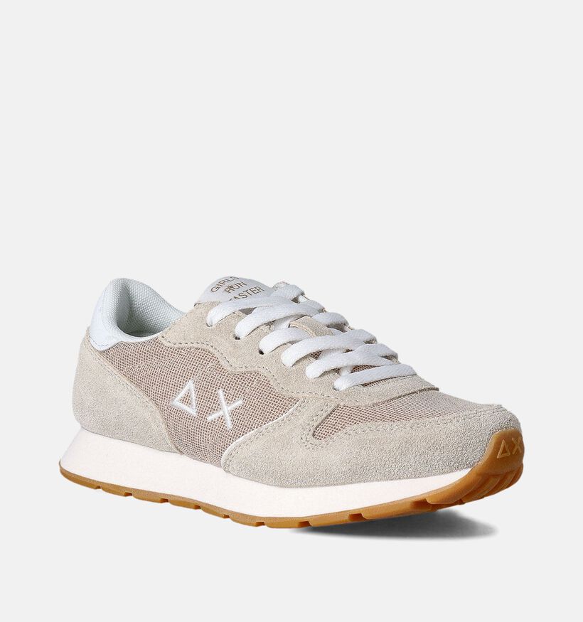Sun68 Ally Glitter Beige Sneaker voor meisjes (352447) - geschikt voor steunzolen