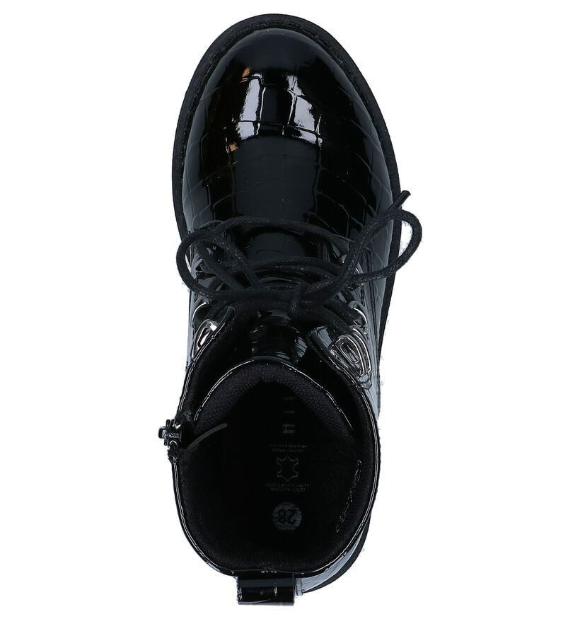 Milo & Mila Chaussures hautes en Noir en simili cuir (280832)