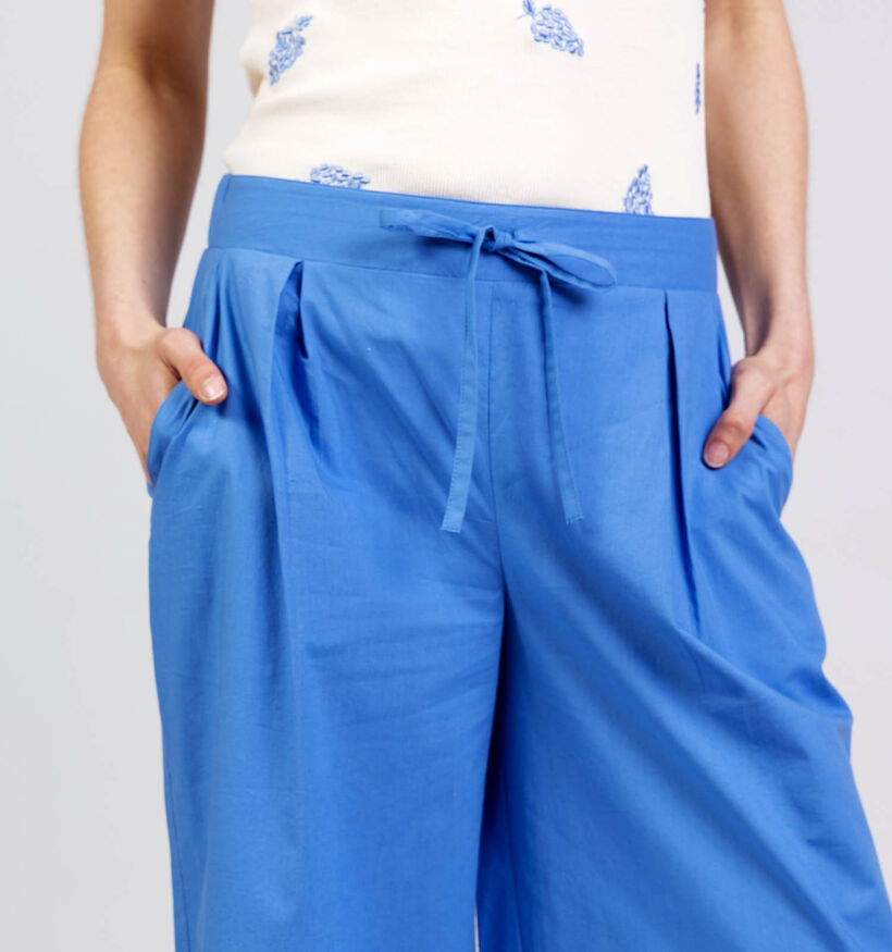 Desires Frances Mid Waisted Blauwe Culotte Broek voor dames (374246)