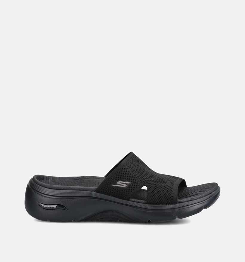 Skechers Go Walk Arch Fit 2.0 Dakota Zwarte Slippers voor dames (371234)