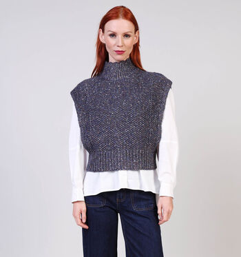 Rue Mazarine Truien Beige/Blauw