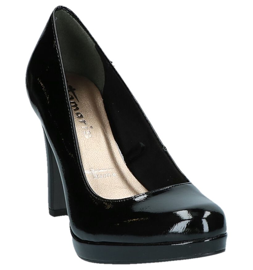 Tamaris Escarpins classique en Noir en cuir verni (222158)