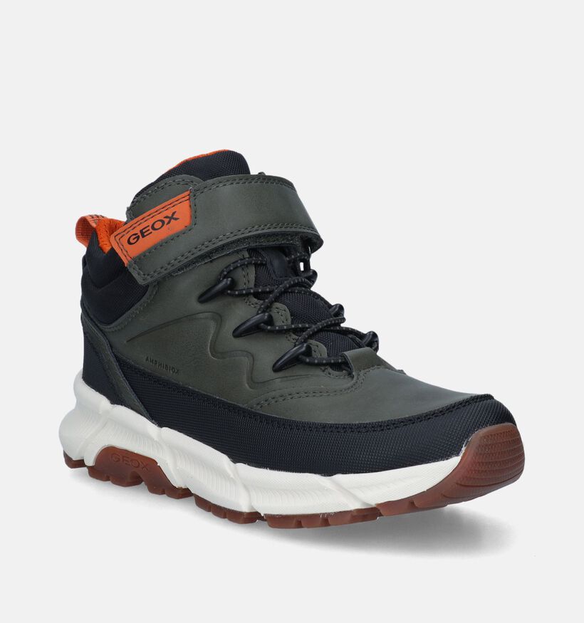 Geox Flexyper Kaki Hoge schoenen voor jongens (344565) - geschikt voor steunzolen