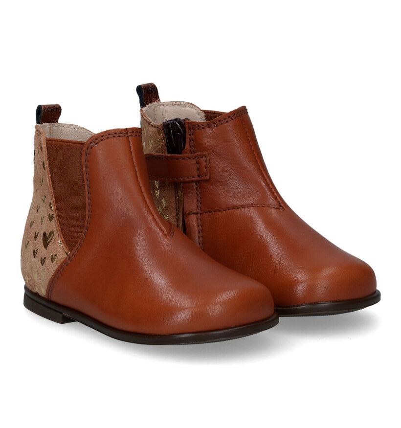 Beberlis Cognac Boots in leer (315686)